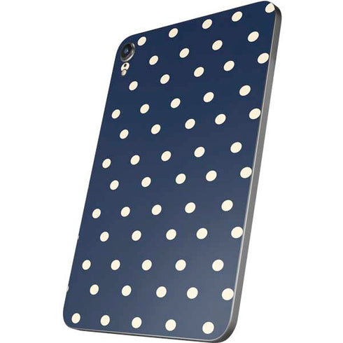 Blue and Cream Polka Dots Apple iPad Mini Skin