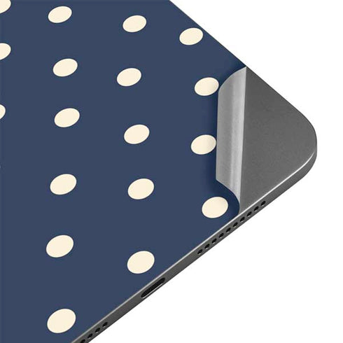 Blue and Cream Polka Dots Apple iPad Mini Skin