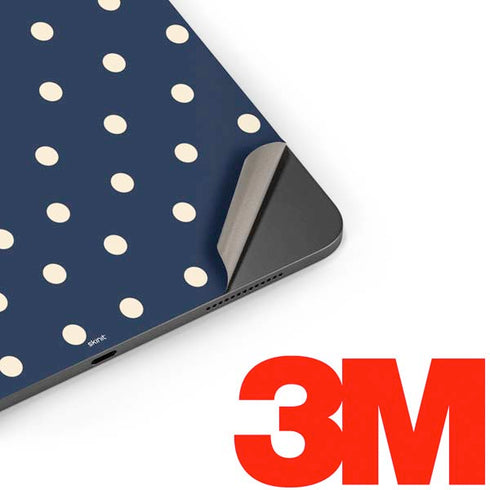 Blue and Cream Polka Dots Apple iPad Pro Skin