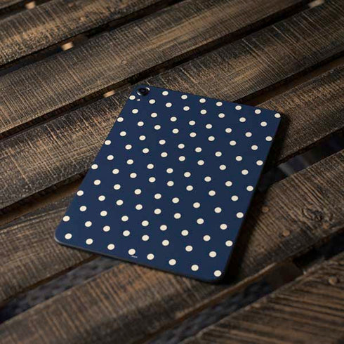 Blue and Cream Polka Dots Apple iPad Pro Skin