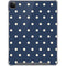 Blue and Cream Polka Dots iPad Cases