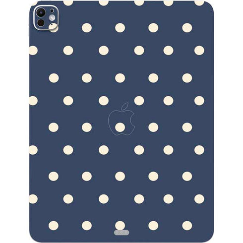 Blue and Cream Polka Dots iPad Pro 13in M4 (2024) Skin