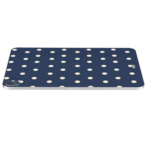 Blue and Cream Polka Dots iPad Pro 13in M4 (2024) Skin