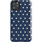 Blue and Cream Polka Dots iPhone Cases