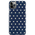 Blue and Cream Polka Dots iPhone Cases