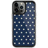 Blue and Cream Polka Dots iPhone Cases