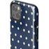 Blue and Cream Polka Dots iPhone 15 Impact Case