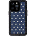 Blue and Cream Polka Dots iPhone 15 Pro Waterproof Case