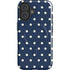 Blue and Cream Polka Dots iPhone 16 Plus Magsafe Impact Case