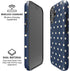 Blue and Cream Polka Dots iPhone 16 Plus Magsafe Impact Case