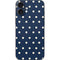 Blue and Cream Polka Dots iPhone 16 Plus Skin