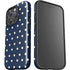 Blue and Cream Polka Dots iPhone 16 Pro Impact Case