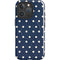 Blue and Cream Polka Dots iPhone 16 Pro Magsafe Impact Case