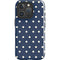 Blue and Cream Polka Dots iPhone 16 Pro Max Impact Case