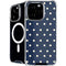 Blue and Cream Polka Dots iPhone 16 Pro Max MagSafe Case
