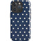 Blue and Cream Polka Dots iPhone 16 Pro Max Magsafe Impact Case