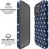 Blue and Cream Polka Dots iPhone 16 Pro Max Magsafe Impact Case