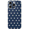 Blue and Cream Polka Dots iPhone 16 Pro Skin
