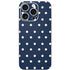 Blue and Cream Polka Dots iPhone 16 Pro Skin