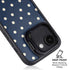 Blue and Cream Polka Dots iPhone 16e Kickstand Case