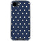 Blue and Cream Polka Dots iPhone 16e Clear Case