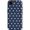 Blue and Cream Polka Dots iPhone 16e Impact Case