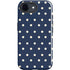 Blue and Cream Polka Dots iPhone 16e Impact Case