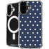 Blue and Cream Polka Dots iPhone 17 MagSafe Case