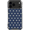 Blue and Cream Polka Dots iPhone 18 Pro Max Clear Case