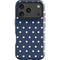 Blue and Cream Polka Dots iPhone 18 Pro Max Impact Case