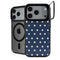 Blue and Cream Polka Dots iPhone 18 Pro Max Kickstand Case