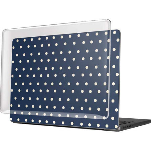 Blue and Cream Polka Dots MacBook Pro 14in (2021-24) Case plus Skin