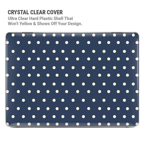 Blue and Cream Polka Dots MacBook Pro 14in (2021-24) Case plus Skin