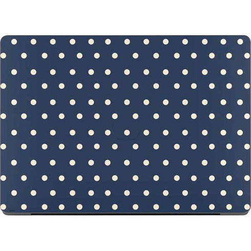 Blue and Cream Polka Dots Apple MacBook Pro 14-inch Skin