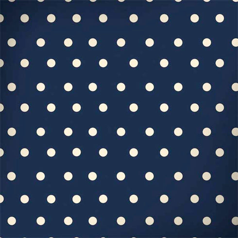 Blue and Cream Polka Dots MacBook Skins
