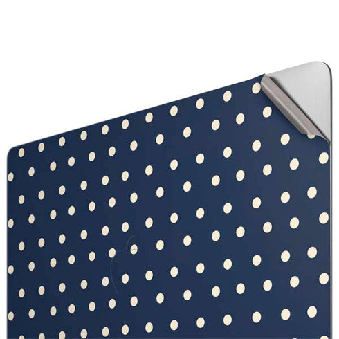 Blue and Cream Polka Dots Apple MacBook Pro 16-inch Skin