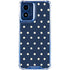 Blue and Cream Polka Dots Moto G 5G (2024) Clear Case