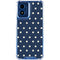 Blue and Cream Polka Dots Moto G Play 4G (2024) Clear Case