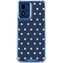 Blue and Cream Polka Dots Moto G Play 4G (2024) Clear Case