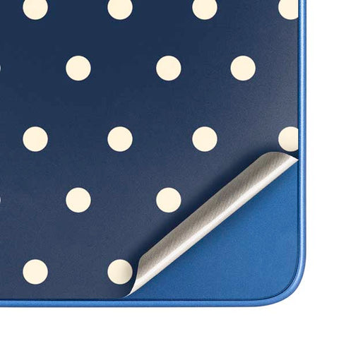 Blue and Cream Polka Dots Moto G Play 4G (2024) Skin