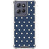 Blue and Cream Polka Dots Moto G Stylus 5G (2025) Clear Case