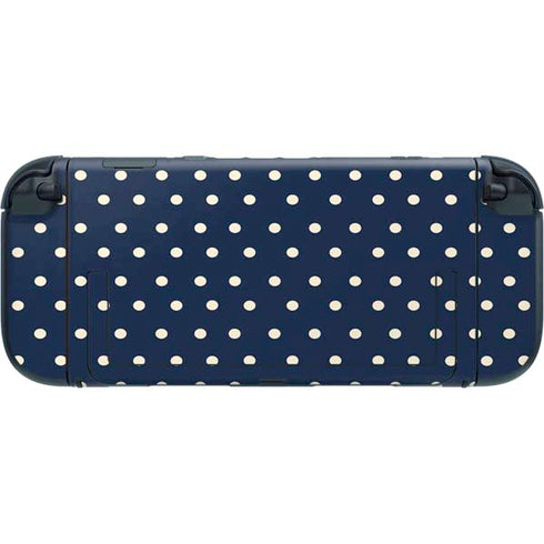 Blue and Cream Polka Dots Nintendo Switch 2 (2025) with Joy-Con Skin