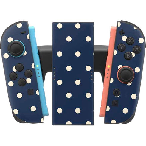 Blue and Cream Polka Dots Nintendo Switch 2 (2025) Joy-Con Controller Skin