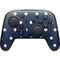 Blue and Cream Polka Dots Nintendo Switch 2 (2025) Pro Controller Skin