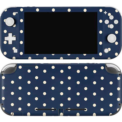 Blue and Cream Polka Dots Nintendo Skins