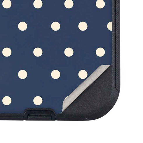 Blue and Cream Polka Dots Otterbox Defender iPhone Skin