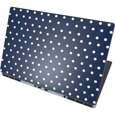 Blue and Cream Polka Dots Dell Precision Skin