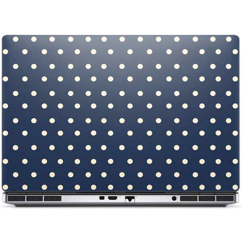 Blue and Cream Polka Dots Dell Precision Skin