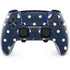 Blue and Cream Polka Dots PlayStation PS5 Skins