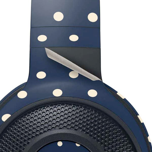 Blue and Cream Polka Dots Razer Kraken X Skin